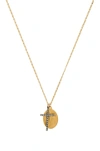 NATALIE B JEWELRY VIRGIN MARY NECKLACE,N55