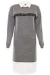 DSQUARED2 WOOL AND COTTON DRESS,10052351