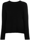 Chinti & Parker Boxy Cashmere Sweater In Black