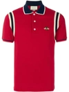 GUCCI bee embroidered polo shirt,500971X9M3712549426