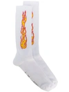 PALM ANGELS Flame socks,PMRA001S1819502712570980