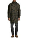 DIESEL Camouflage Cotton Overcoat,0400096740604