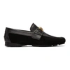 VERSACE VERSACE BLACK MEDUSA LOAFERS,DSU6014 DCRXG