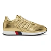 VERSACE Gold Greek Key Sneakers,DSU5638 DNLAG