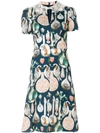 Temperley London Love Potion A-line Dress In Blue