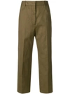 JIL SANDER cropped tailored trousers,JSPM300601WM24170012569697