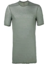 RICK OWENS round-neck T-shirt,RU18S5264UC12556787