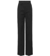 RICK OWENS HIGH-WAISTED COTTON TROUSERS,P00305886