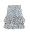 Isabel Marant Étoile Naomi Floral-print Ruffle-trimmed Skirt In Multi