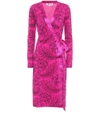 DIANE VON FURSTENBERG PRINTED SILK DRESS,P00296093