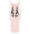 DOLCE & GABBANA EMBROIDERED TULLE DRESS,P00302696