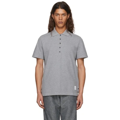 Thom Browne 饰纽扣polo衫 - 灰色 In Grey