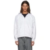 THOM BROWNE THOM BROWNE WHITE MESH HOODED JACKET,MJT080A-03215