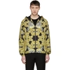 VERSACE Black & Tan Nylon Baroque Jacket,A76017 A224547