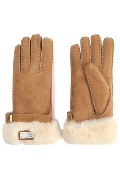 Australia Luxe Collective Woman Shearling Gloves Tan