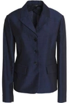 JIL SANDER WOMAN MOHAIR, WOOL AND SILK-BLEND BLAZER NAVY,US 4772211933920377