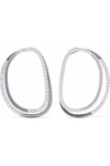 KENNETH JAY LANE Silver-tone crystal earrings,US 4772211930998361