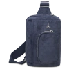 Jordan Suede Monogram Sling Bag In Blue