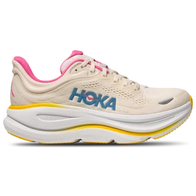 Hoka Womens  Bondi 9 In Alabaster/pink/birch