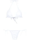 Amir Slama Triangle Bikini Set In White