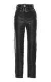 VERSACE EMBOSSED STRAIGHT LEG JEAN,A79998A226308