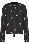 MARNI WOMAN PRINTED CREPE JACKET BLACK,US 4772211930200701