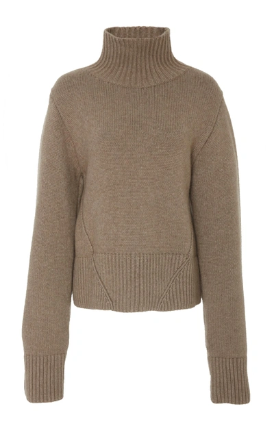 Khaite Wallis High-neck Cashmere Sweater In Neutral