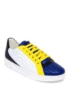 VERSACE QUILTED LEATHER SNEAKERS