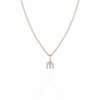 SHARON MILLS LONDON Monogram Mini Diamond Necklace M