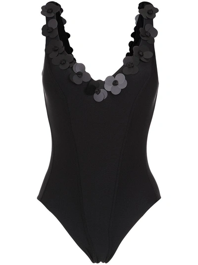 Amir Slama Embellished Swimsuit In Black