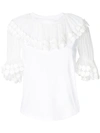 CHLOÉ FLOUNCE COLLAR TOP,CHC18SJH8608012573785