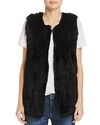 525 America Rabbit Fur Long Vest - 100% Exclusive In Black