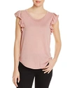 CHASER FLUTTER-SLEEVE TEE,CW7048-ANTRS