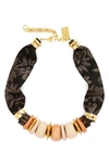 LIZZIE FORTUNATO NAZARE BEADED NECKLACE,R19-N004