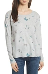Joie Eloisa Cashmere Butterfly Sweater In Heather Grey