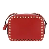 Valentino Garavani Rockstud Small Zip-top Camera Bag, Red