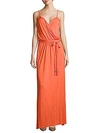 MELISSA ODABASH Crossover Sleeveless Maxi Dress,0400096960853