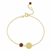 Auree Jewellery Bali 9ct Gold January Birthstone Bracelet Garnet