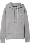 ACNE STUDIOS Ferris Face appliquéd cotton-jersey hoodie