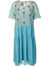 ANTONIO MARRAS FLORAL-EMBROIDERED FLARED DRESS,LB5017D3112568622