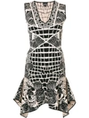 JUST CAVALLI TIGER EMBROIDERED DRESS,S02CT0714N1473012566734