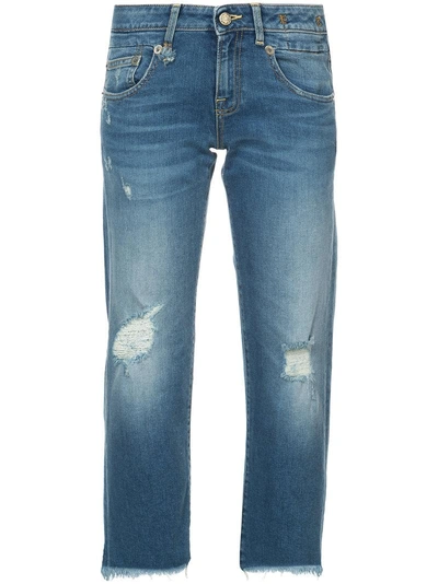 R13 Boy Distressed Straight-leg Jeans In Baylis With Rips