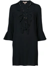 MICHAEL KORS LACE UP FRONT SHIFT DRESS,421BKK052C12567328