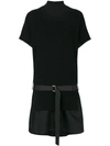 SACAI combined drop waisted dress,0363712571436