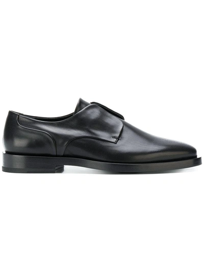 Jil Sander Junior Slip-on Leather Derby Shoes In Black