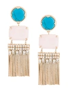 IOSSELLIANI ELEGUA FRINGE EARRINGS,O76618SS12570335