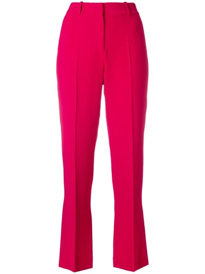 Givenchy Cropped Tailored Trousers In Fucsia