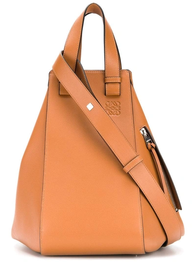 Loewe Hammock Small Leather Bag In Tan