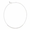 Neola Cube Silver Necklace With Cubes In With