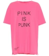 Valentino Pink Is Punk Printed Cotton-jersey T-shirt In Pink